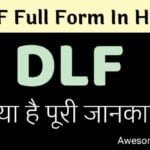 DLF Full Form In Hindi - DLF क्या है पूरी जानकारी।