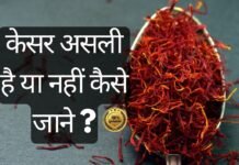 केसर असली है या नहीं कैसे जाने?